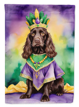 Load image into Gallery viewer, Boykin Spaniel King of Mardi Gras House Flag