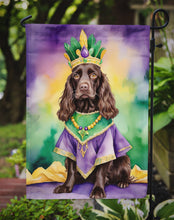 Load image into Gallery viewer, Boykin Spaniel King of Mardi Gras Garden Flag - Vibrant Dog-Themed Yard Decor by Caroline's Treasures