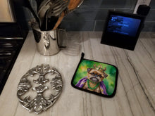 Load image into Gallery viewer, Brussels Griffon King of Mardi Gras Pot Holders - Set of 2 Decorative Kitchen Helpers | Made in the USA