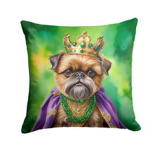 Load image into Gallery viewer, Brussels Griffon King of Mardi Gras Throw Pillow