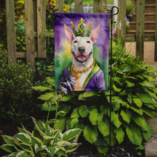 Load image into Gallery viewer, Bull Terrier King of Mardi Gras Garden Flag - Vibrant Dog-Themed Yard Decor by Caroline's Treasures