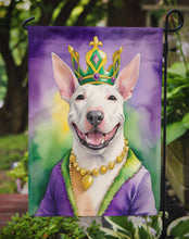 Load image into Gallery viewer, Bull Terrier King of Mardi Gras Garden Flag - Vibrant Dog-Themed Yard Decor by Caroline's Treasures