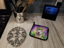 Load image into Gallery viewer, Bull Terrier King of Mardi Gras Pot Holders - Set of 2 Decorative Kitchen Helpers | Made in the USA