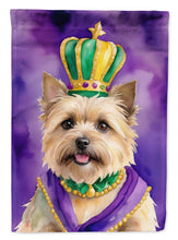 Load image into Gallery viewer, Cairn Terrier King of Mardi Gras House Flag