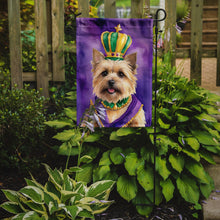 Load image into Gallery viewer, Cairn Terrier King of Mardi Gras Garden Flag - Vibrant Dog-Themed Yard Decor by Caroline's Treasures