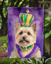Load image into Gallery viewer, Cairn Terrier King of Mardi Gras Garden Flag - Vibrant Dog-Themed Yard Decor by Caroline's Treasures