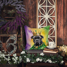 Load image into Gallery viewer, Cane Corso King of Mardi Gras Throw Pillow - 14x14 Decorative Pillow – Art for Your Home &amp; Patio