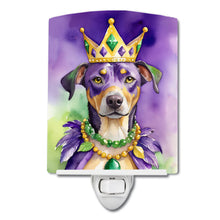 Load image into Gallery viewer, Catahoula King of Mardi Gras Ceramic Night Light