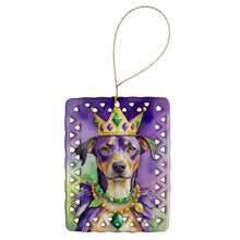 Load image into Gallery viewer, Catahoula King of Mardi Gras Porcelain Ornament