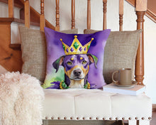 Load image into Gallery viewer, Catahoula King of Mardi Gras Throw Pillow - 14x14 Decorative Pillow – Art for Your Home &amp; Patio