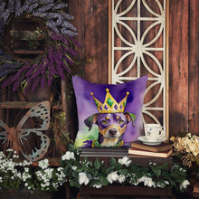 Load image into Gallery viewer, Catahoula King of Mardi Gras Throw Pillow - 14x14 Decorative Pillow – Art for Your Home &amp; Patio