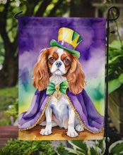 Load image into Gallery viewer, Cavalier Spaniel King of Mardi Gras Garden Flag - Vibrant Dog-Themed Yard Decor by Caroline's Treasures