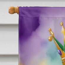 Load image into Gallery viewer, Cavalier Spaniel King of Mardi Gras House Flag