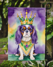 Load image into Gallery viewer, Cavalier Spaniel King of Mardi Gras Garden Flag - Vibrant Dog-Themed Yard Decor by Caroline's Treasures