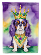Load image into Gallery viewer, Cavalier Spaniel King of Mardi Gras Garden Flag - Vibrant Dog-Themed Yard Decor by Caroline's Treasures