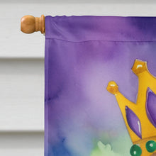 Load image into Gallery viewer, Chesapeake Bay Retriever King of Mardi Gras House Flag