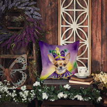 Load image into Gallery viewer, Chihuahua King of Mardi Gras Throw Pillow