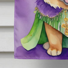 Load image into Gallery viewer, Chow Chow King of Mardi Gras House Flag