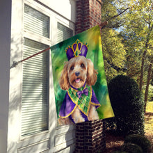 Load image into Gallery viewer, Cockapoo King of Mardi Gras House Flag