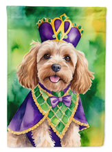 Load image into Gallery viewer, Cockapoo King of Mardi Gras Garden Flag - Vibrant Dog-Themed Yard Decor by Caroline's Treasures