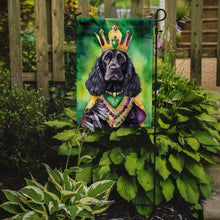 Load image into Gallery viewer, Cocker Spaniel King of Mardi Gras Garden Flag - Vibrant Dog-Themed Yard Decor by Caroline's Treasures