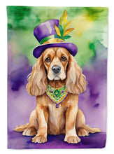 Load image into Gallery viewer, Cocker Spaniel King of Mardi Gras Garden Flag - Vibrant Dog-Themed Yard Decor by Caroline's Treasures