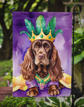 Load image into Gallery viewer, Cocker Spaniel King of Mardi Gras Garden Flag - Vibrant Dog-Themed Yard Decor by Caroline's Treasures
