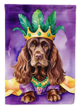 Load image into Gallery viewer, Cocker Spaniel King of Mardi Gras Garden Flag - Vibrant Dog-Themed Yard Decor by Caroline's Treasures