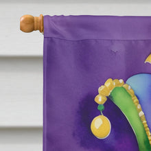 Load image into Gallery viewer, Coton de Tulear King of Mardi Gras House Flag