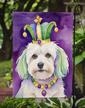 Load image into Gallery viewer, Coton de Tulear King of Mardi Gras Garden Flag - Vibrant Dog-Themed Yard Decor by Caroline's Treasures