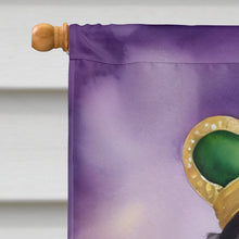 Load image into Gallery viewer, Dachshund King of Mardi Gras House Flag