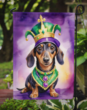 Load image into Gallery viewer, Dachshund King of Mardi Gras Garden Flag - Vibrant Dog-Themed Yard Decor by Caroline's Treasures
