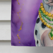 Load image into Gallery viewer, Dalmatian King of Mardi Gras House Flag