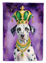 Load image into Gallery viewer, Dalmatian King of Mardi Gras House Flag