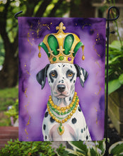 Load image into Gallery viewer, Dalmatian King of Mardi Gras Garden Flag - Vibrant Dog-Themed Yard Decor by Caroline's Treasures