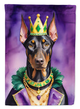 Load image into Gallery viewer, Doberman Pinscher King of Mardi Gras House Flag