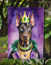 Load image into Gallery viewer, Doberman Pinscher King of Mardi Gras Garden Flag - Vibrant Dog-Themed Yard Decor by Caroline's Treasures