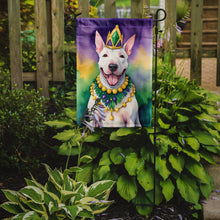Load image into Gallery viewer, English Bull Terrier King of Mardi Gras Garden Flag - Vibrant Dog-Themed Yard Decor by Caroline's Treasures