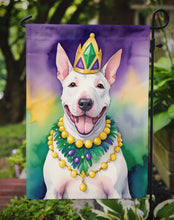 Load image into Gallery viewer, English Bull Terrier King of Mardi Gras Garden Flag - Vibrant Dog-Themed Yard Decor by Caroline's Treasures