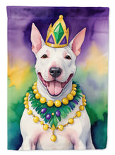 Load image into Gallery viewer, English Bull Terrier King of Mardi Gras Garden Flag - Vibrant Dog-Themed Yard Decor by Caroline's Treasures