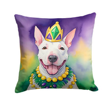 Load image into Gallery viewer, English Bull Terrier King of Mardi Gras Throw Pillow