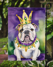 Load image into Gallery viewer, English Bulldog King of Mardi Gras Garden Flag - Vibrant Dog-Themed Yard Decor by Caroline's Treasures