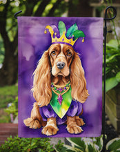Load image into Gallery viewer, English Cocker Spaniel King of Mardi Gras Garden Flag - Vibrant Dog-Themed Yard Decor by Caroline's Treasures
