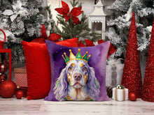 Load image into Gallery viewer, English Setter King of Mardi Gras Throw Pillow - 14x14 Decorative Pillow – Art for Your Home &amp; Patio