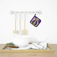 Load image into Gallery viewer, English Springer Spaniel King of Mardi Gras Pot Holders - Set of 2 Decorative Kitchen Helpers | Made in the USA