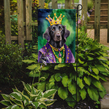 Load image into Gallery viewer, Flat-Coated Retriever King of Mardi Gras Garden Flag - Vibrant Dog-Themed Yard Decor by Caroline's Treasures