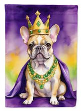 Load image into Gallery viewer, French Bulldog King of Mardi Gras House Flag