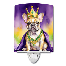 Load image into Gallery viewer, French Bulldog King of Mardi Gras Ceramic Night Light