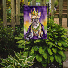 Load image into Gallery viewer, French Bulldog King of Mardi Gras Garden Flag - Vibrant Dog-Themed Yard Decor by Caroline's Treasures