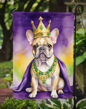 Load image into Gallery viewer, French Bulldog King of Mardi Gras Garden Flag - Vibrant Dog-Themed Yard Decor by Caroline's Treasures